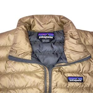 Patagonia STY84674 Mens Olive Goose Down Full Zip Nano Puff Lightweight Jacket S